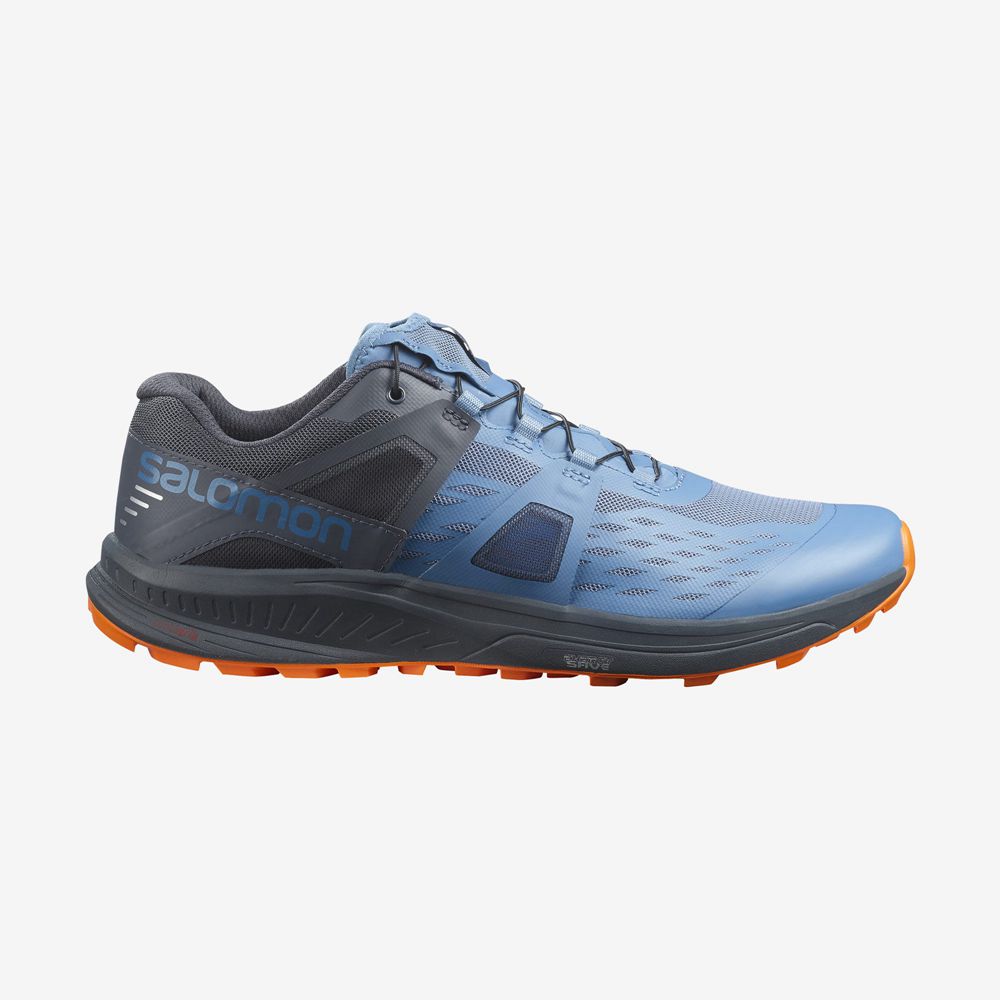 Chaussures De Trail Running Salomon Homme Bleu / Noir - Salomon ULTRA /PRO - France (5437-AZVPQ)